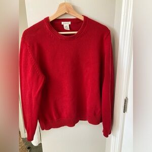 Vintage red cotton crewneck